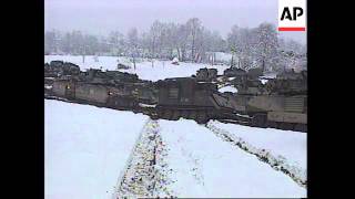 BOSNIA TUZLA US NATO TROOPS ARRIVE IN MOSLEM HELD TERRITORY [upl. by Yereffej]