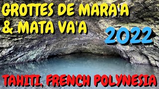 Visiting Grottes De Maraa amp Grotte Mata Vaa in 4K Famous Caves in Tahiti French Polynesia 2022 [upl. by Nivram423]