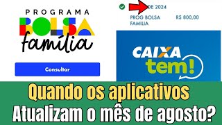 💥 QUANDO OS APLICATIVOS IRÃO ATUALIZAR O MÊS DE AGOSTO [upl. by Ahsiym]