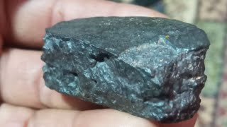 Black diamond carbonado meteorite stone picture [upl. by Ayekehs836]