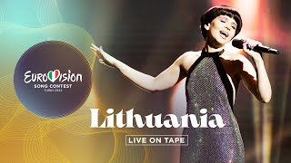 Monika Liu  Sentimentai  Lithuania 🇱🇹  Live On Tape  Eurovision 2022 [upl. by Sucerdor]