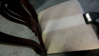 How to professionally clean an upholstered dining room chair [upl. by Bonn]