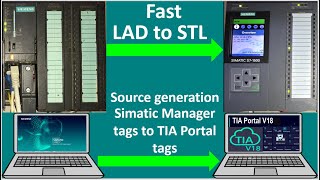 Export tags from SIMATIC Manager V57 to TIA Portal V18 PLC training PLC tutorials PLC simulation [upl. by Aicekat233]