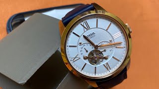 Fossil Townsman Mechanical Automatic ME3171 Watch Unboxing amp Details [upl. by Ronda964]