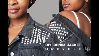 DIY Denim Jacket Upcycle • 1 [upl. by Buckels]