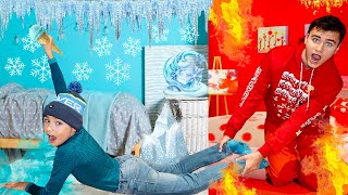 Hot vs Cold Challenge  Chaud vs Froid Challenge [upl. by Inverson]