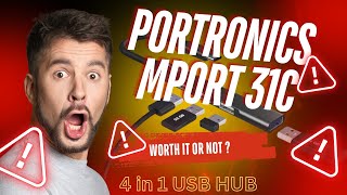 Worth it ya nahi   Portronics M31C Type C 4 Port USB Hub Review [upl. by Attena867]