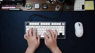 Obliterated75 PC Keyboard  CF Plate  Durock POM Switches  Typing Sound Test ASMR [upl. by Gervase893]