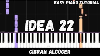 Gibran Alcocer  Idea 22 Easy Piano Tutorial [upl. by Nyladnar]