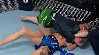 Cory McKenna earns first Von Flue choke in womens MMA history 😳  ESPN MMA [upl. by Caria58]