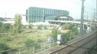 Berlin Schonefeld Airport Train to Main Rail Station Hbf [upl. by Albion]