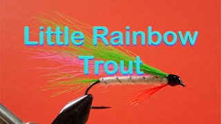 The Beginners Fly Tying Series Easy Streamer Series  the Little Rainbow Trout [upl. by Nwatna]