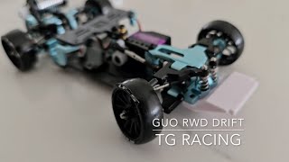 Garage RC presents TG RACING GuO RWD MINI RC DRIFT CHASSIS REVIEWKyosho mini z autoscale Supra [upl. by Nanor]