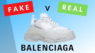 REAL VS FAKE BALENCIAGA TRIPLE S 2020 [upl. by Nela]