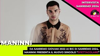 Sanremo 2024 Maninni presenta quotSpettacolarequot Lintervista [upl. by Aras51]