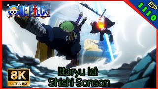 Zoro quotOne Sword Style Iai  Death Lion Songquot Vs Mihawk Seraphim「8K」「60fps」 [upl. by Nahtanaj871]