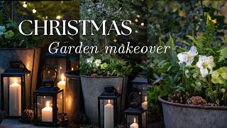 CHRISTMAS GARDEN MAKEOVER 🎄 Plant Winter Pots With Me For the Holidays [upl. by Nodrog]