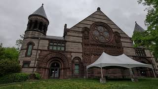 ⁴ᴷ⁶⁰ Rainy walking tour of Princeton University in Princeton New Jersey [upl. by Idaf753]