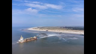 Boskalis  Largescale beach nourishment Ameland [upl. by Nolyad199]