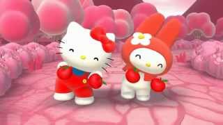 Hello Kitty and My Melody singing about the color red [upl. by Nymrak]