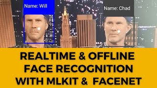 Realtime and offline Face Recognition app using Google ML Kit FaceNet  ML Android app [upl. by Arukas]