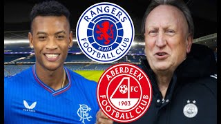 GERS AIM FOR SUMMIT WARNOCK FIRST GAME RANGERS VS ABERDEEN  MATCH PREVIEW  SCOTTISH PREMIERSHIP [upl. by Elletsyrk]