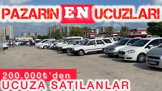 PAZARIN EN UCUZLARI ADANA OTO PAZARINDA 200000 TLden UCUZA SAHİBİNDEN SATILIK ARABALAR [upl. by Anul]