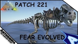 ARK Survival Evolved Patch 221 Fear Evolved  Skeleton Dinosaurs Graves and pumpkins [upl. by Yamauchi]