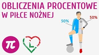 Obliczenia procentowe w piłce nożnej Matematyka w futbolu [upl. by Yellek891]