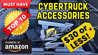 My TOP 10 Cybertruck Accessories on Amazon ALL for 30 or LESS [upl. by Nyrb235]