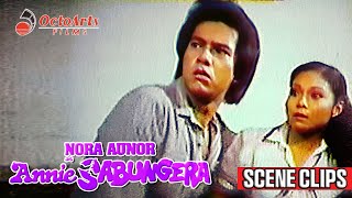 ANNIE SABUNGERA 1982  SCENE CLIP 2  Nora Aunor Ace Vergel Rey Valera [upl. by Aina]