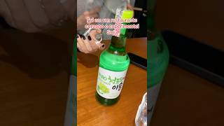 Fui em um restaurante coreano e experimentei Soju coreia restaurantecoreano soju [upl. by Bonina799]