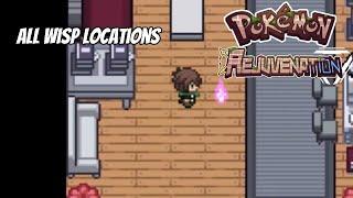 All Wisp Locations for Spiritomb in Pokémon Rejuvenation [upl. by Enelam742]