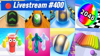 🔴 Going Balls Race Master 3D Sky Rolling Balls Juice Run Blob Runner 3D Livestream 400 [upl. by Sheffie]