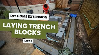 Home Extension Self Build  Trench Blocks [upl. by Assilem582]