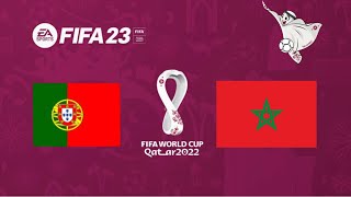 FIFA 23  Portugal vs Marrocos  Copa do Mundo Qatar 2022 final [upl. by Amund353]