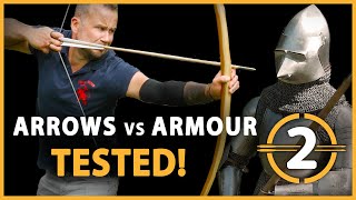 MEDIEVAL ARMOUR TESTED  Arrows vs Amour 2 [upl. by Akinnor]