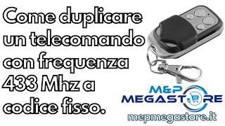 GUIDA TELECOMANDO UNIVERSALE CANCELLO FAAC CAME 4 CANALI PER TUTTI I CANCELLI A 433 mHz [upl. by Hamlin]