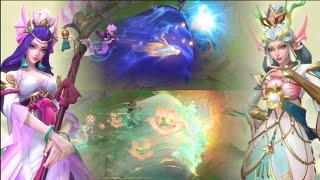 Comparison Prestige Splendid Staff Nami Vs Splendid Staff Nami  League Of Legends Wild Rift [upl. by Bocoj]