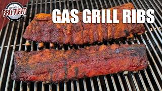 Barbecue Ribs on a Gas Grill [upl. by Nishi]