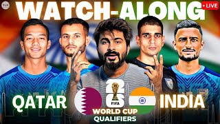 Qatar v India  World Cup Qualifiers 2024  LIVE Reaction amp WatchAlong [upl. by Aanas716]