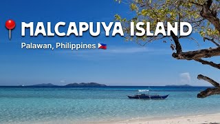 Malcapuya Island Coron Palawan Philippines 🇵🇭  Relaxing Beach Vibe 4K [upl. by Kelson]