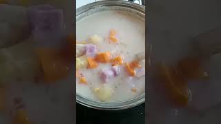 GINATAAN Lets eat yummy ginataang pilipinofood bilobilo yummyfood pinoyfood [upl. by Ahsemak72]