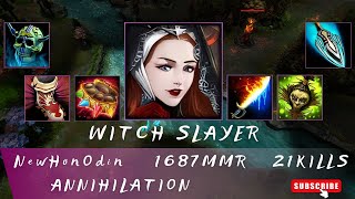 HoN  Mid Wars  Witch Slayer  NewHonOdin  1687 MMR [upl. by Gordy631]