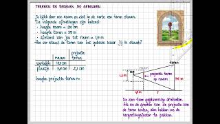 vwo C 134 B  Tekenen en rekenen bij gebouwen [upl. by Onifled]