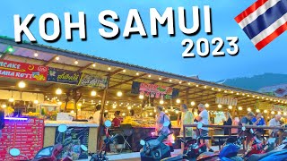 Koh Samui Lamai Bar Nightlife Walking Tour 2023 [upl. by Ryun]