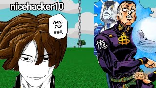 okuyasu vs slap battles hacker [upl. by Carney]