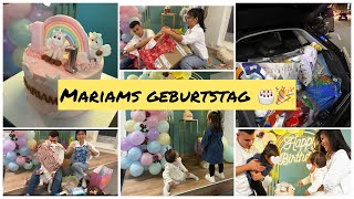 MARIAMS FEIER 🎂🫶  UNSER BABY IST 1 🥲  LAST MINUTE VORBEREITUNGEN 🛍️🛒  VLOG [upl. by Eessej]