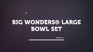 TUPPERWARE® BIG WONDERS® LARGE BOWL SET [upl. by Anircam]