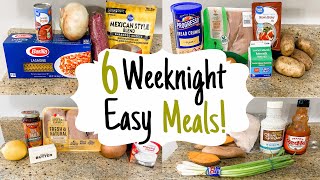 6 Easy Weeknight Meals ANYONE CAN MAKE  Whats For Dinner  Julia Pacheco [upl. by Ranitta]